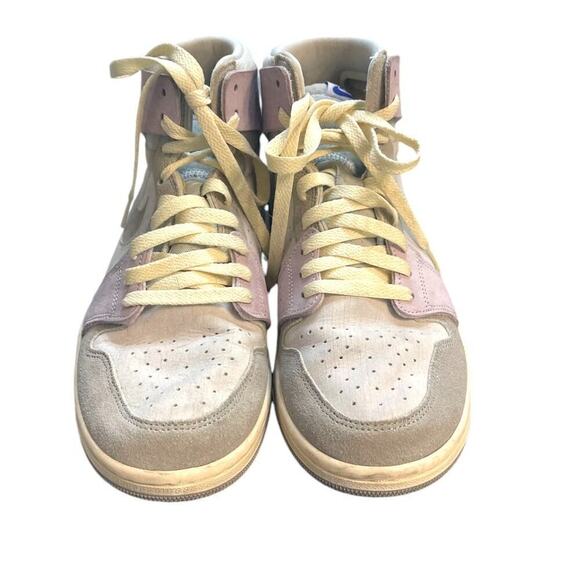 Nike Women's Air Jordan 1 Zoom Air Comfort 2 Light Smoke Grey & Barely Grape 9.5 - Picture 4 of 11